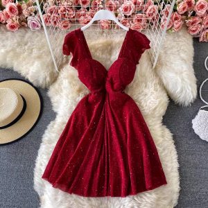 Little Shimmery Red Dress